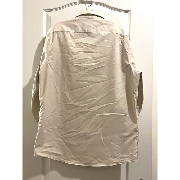 Stafford Slim Fit Oxford Shirt in Off White - Picture 2 of 6